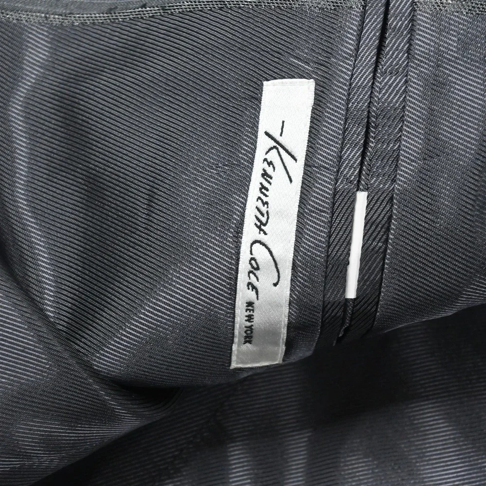 Kenneth Cole 38S 32x30 Gray Striped 100% Wool Mens Jacket Pants Suit - Picture 4 of 12